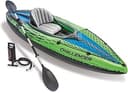 INTEX Challenger Inflatable Kayak Series: Includes Deluxe 86in Kayak Paddles and High-Output Pump – SuperStrong PVC – Adjustable Seat with Backrest...