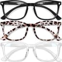 Gaoye Stylish Blue Light Glasses for Woman - Computer Glasses for Blue Light Blocking - Lightweight Frames - 3 pack