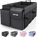HOTOR Trunk Organizer - Car Organizer, Foldable Trunk organizer for SUVs & Sedans, Sturdy Car Organization for Car Accessories, Tools, Sundries, Bl...
