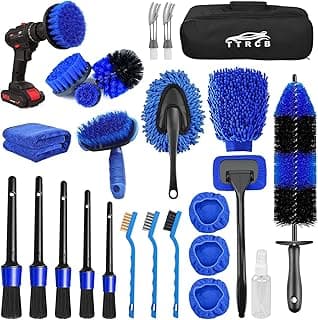 26Pcs Car Detailing Brush Set, Car Detailing Kit, Car Detailing Brushes, Car Cleaning Kit, Car Windshield Cleaning Tool, Professional Car Care kit ...