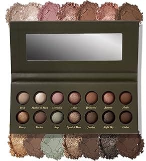 LAURA GELLER NEW YORK The Delectables Earthy Essentials Baked Eyeshadow Palette | 14 Pigmented Eyeshadows Blendable Natural Look