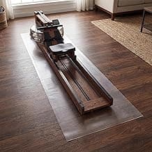 MABOZOO PVC Treadmill Walking Pad Mat, 100 * 35 Inch Transparent Exercise Bike Mat for Carpet & Hardwood Floors, Non-Slip Hardwood Floors Protector...