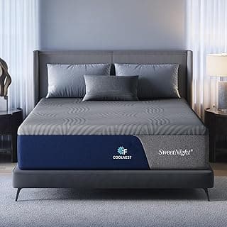 Sweetnight CoolNest Queen Mattress, 14 inch Cooling Queen Size Memory Foam Mattress for Cool Night Sleep, 5-Zone Ergo Support for Pressure Relief, ...