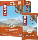 CLIF BAR - Energy Protein Bars - Crunchy Peanut Butter - Made with Organic Oats - Energy Bars - Non-GMO - (15 Pack)
