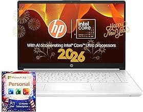 HP 16GB Memory Laptop with Microsoft 365-1.1TB Storage - Intel Inside | Anti-Glare Display, 64GB SSD and 1TB Cloud Storage, 2-Cores CPU, Fast Charg...