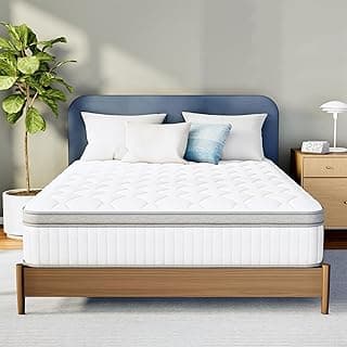 Neo Sleep Queen Size Mattress, 12 Inch Hybrid Comfort & Supportive Mattress in a Box, Cooling Gel Memory Foam and Pocket Springs with Pressure Reli...