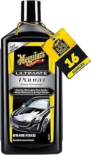 Meguiar's Ultimate Polish – High-Gloss Polish for a Show Car Shine – Permanently Removes Light Swirls to Produce a Deep, Wet Reflection with a High...