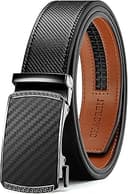 Mens Belt Leather Ratchet Belt - Customizable Fit, Effortless Style (35mm)