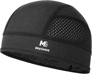 MELASA Cooling Skull Cap Breathable Sweat-Wicking Under Helmet | Lightweight, Quick-Dry, Snug Fit, No Slipping for Men Women Cycling, Outdoor Work ...