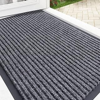 OLANLY Front Door Mat Indoor Outdoor Entrance, Waterproof Heavy Duty Doormat, Fade Resistant, Low Profile, Easy Clean Patio Porch Welcome Floor Mat...